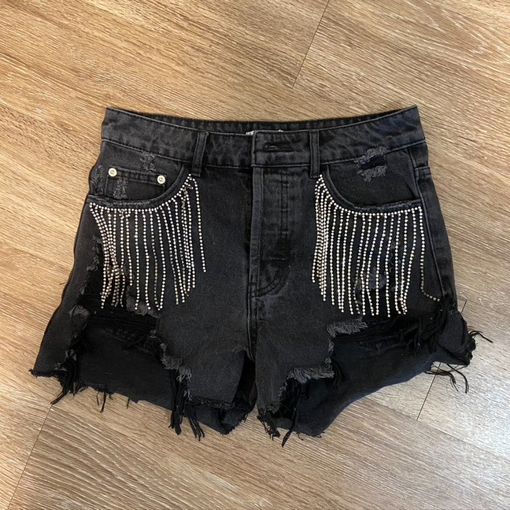 NWT Adika Rhinestone Shorts